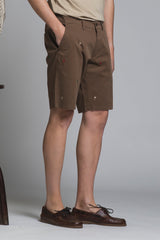 REY TROPIC CHINO SHORT EMBROIDERY