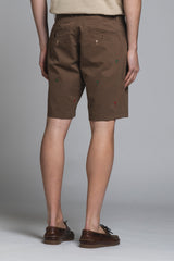 REY TROPIC CHINO SHORT EMBROIDERY
