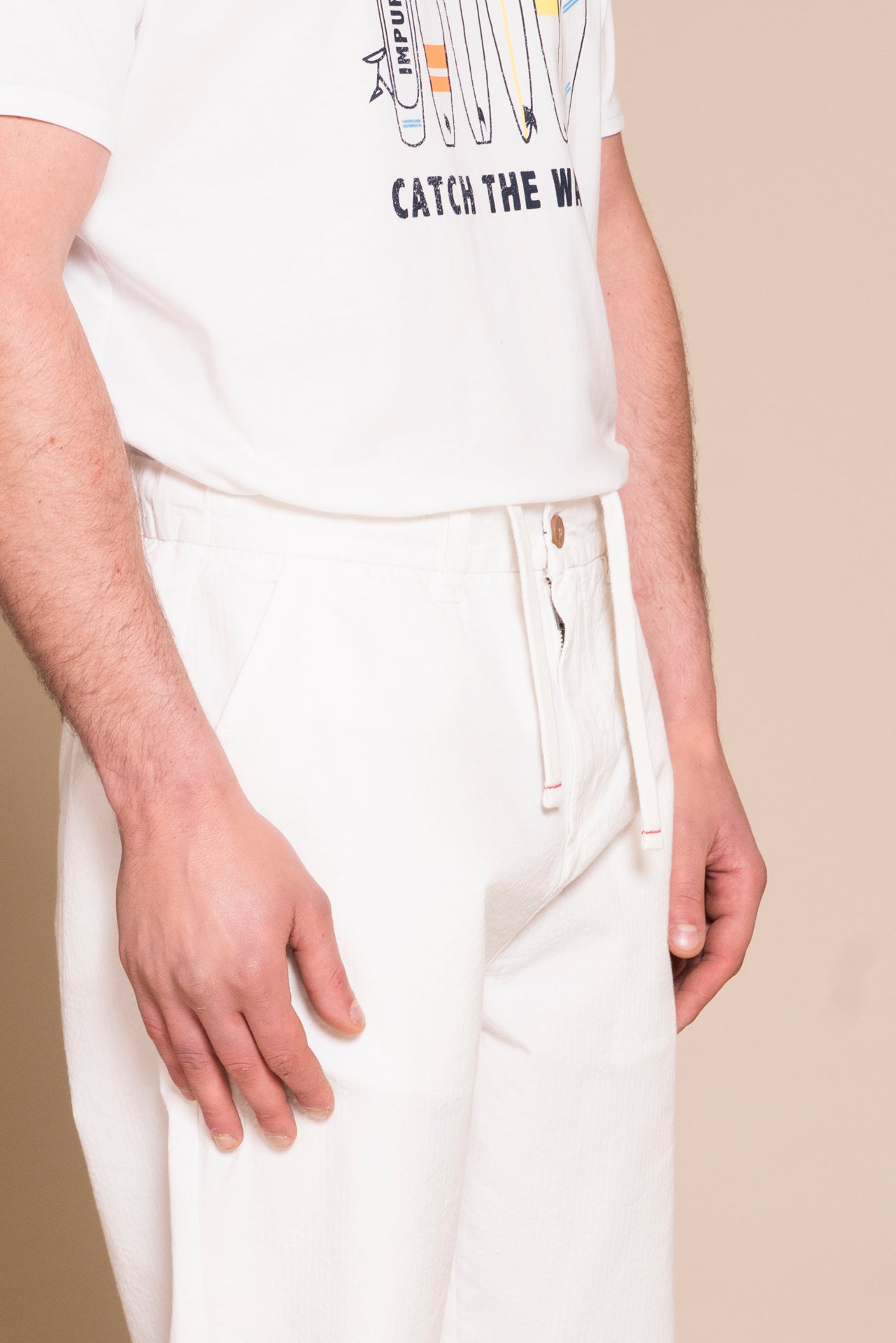 MILES CHINO LONG IN SEERSUCKER