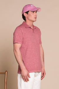 JAMIE POLO SKIPPER IN JERSEY SLUB