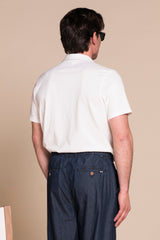 JAMIE POLO SKIPPER IN JERSEY SLUB