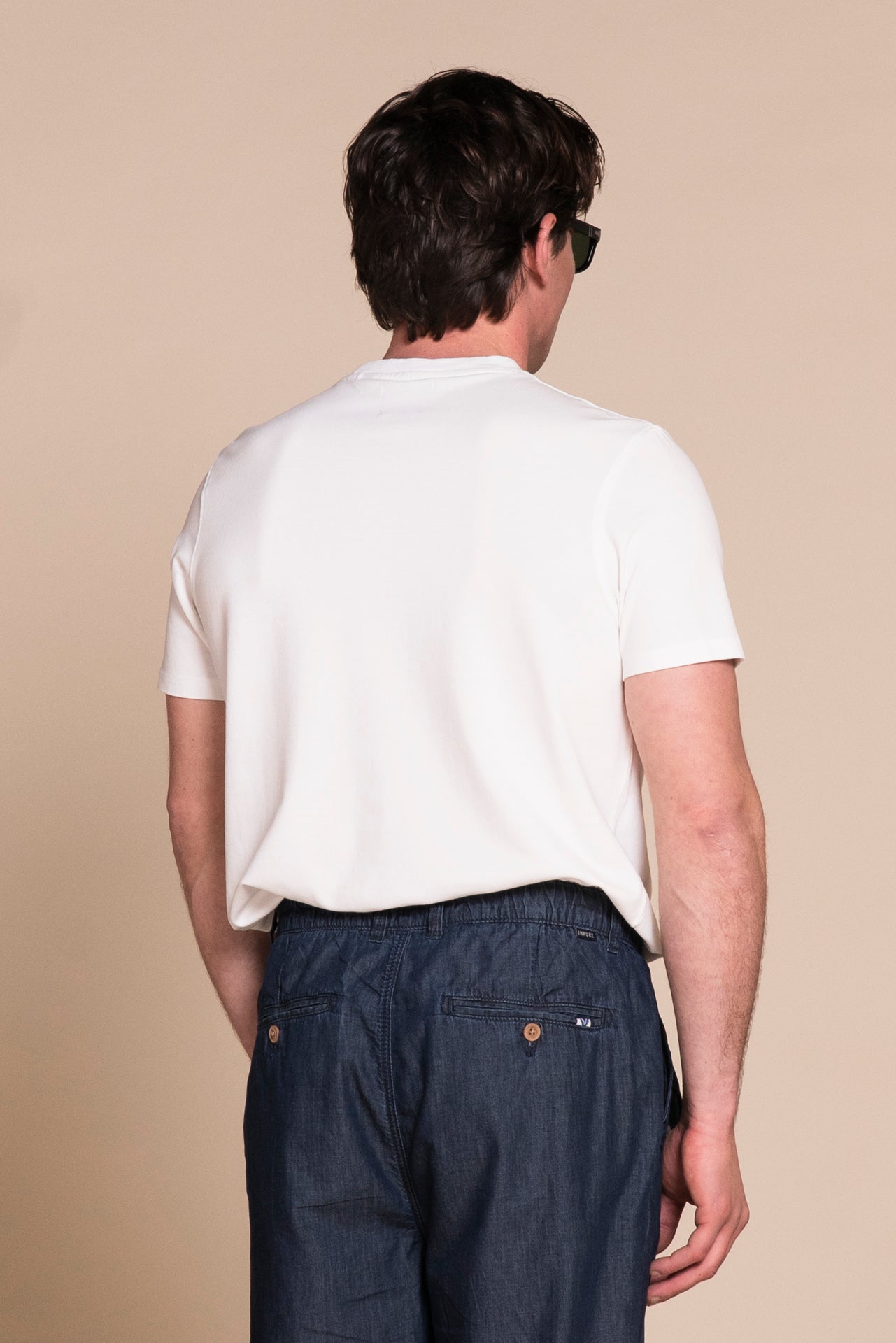MORRIS T.SHIRT IN PIQUET CON TASCHINO
