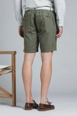 NILS CHINO SHORT IN MIXED LINEN