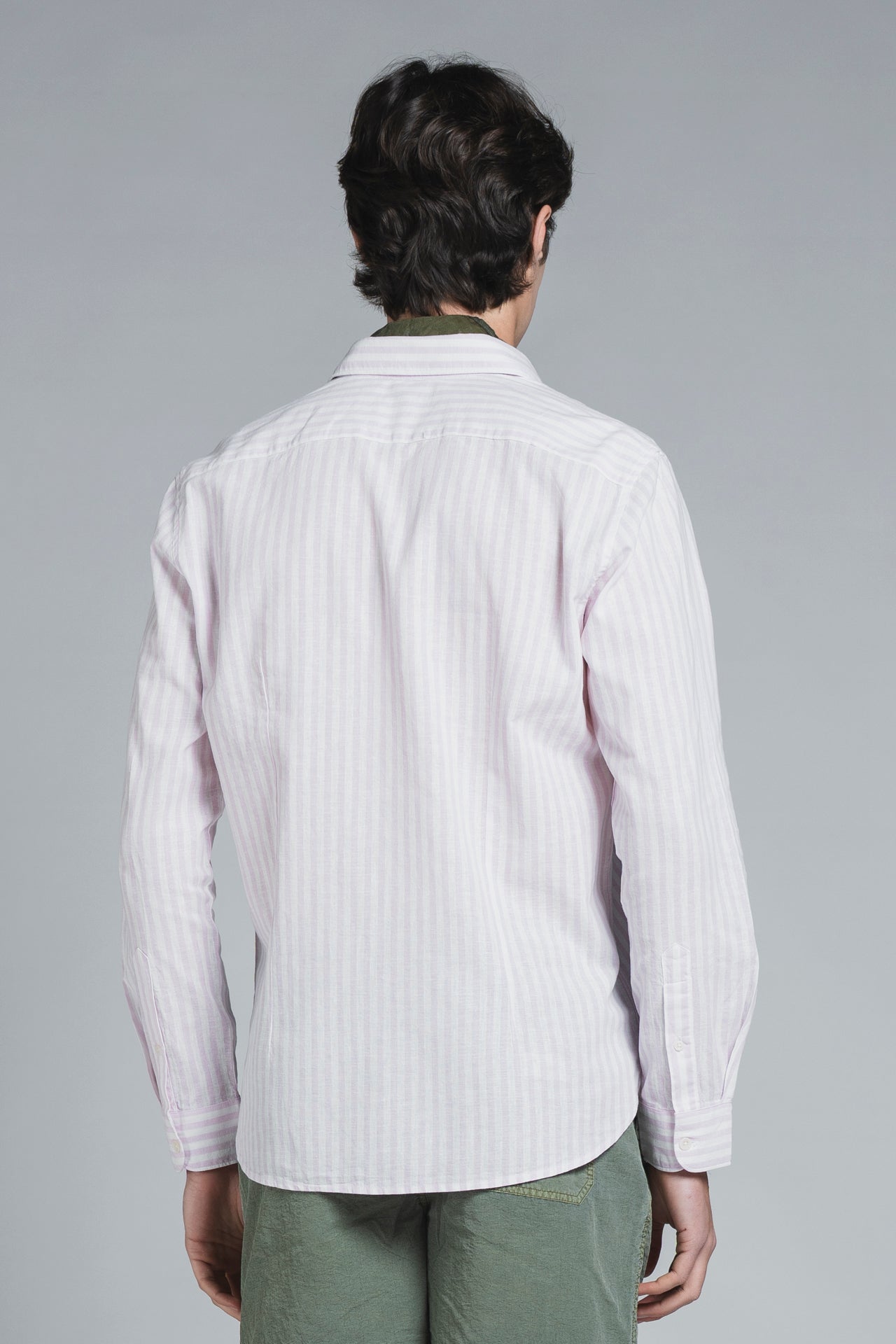 RILEY COLLAR FRENCH MIXED LINEN STRIPE
