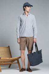 RILEY COLLAR FRENCH MIXED LINEN