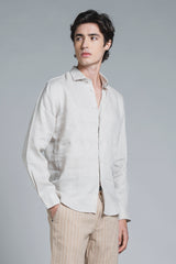 LARS KOREAN SHIRT IN SEERSUCKER