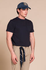 MORRIS T.SHIRT IN PIQUET CON TASCHINO