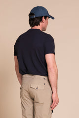 MORRIS T.SHIRT IN PIQUET CON TASCHINO
