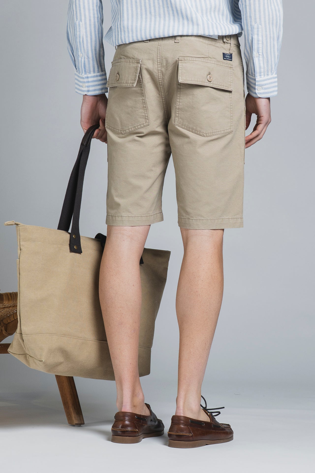 ROSS FATIGUE SHORT IN COTTON SLUB