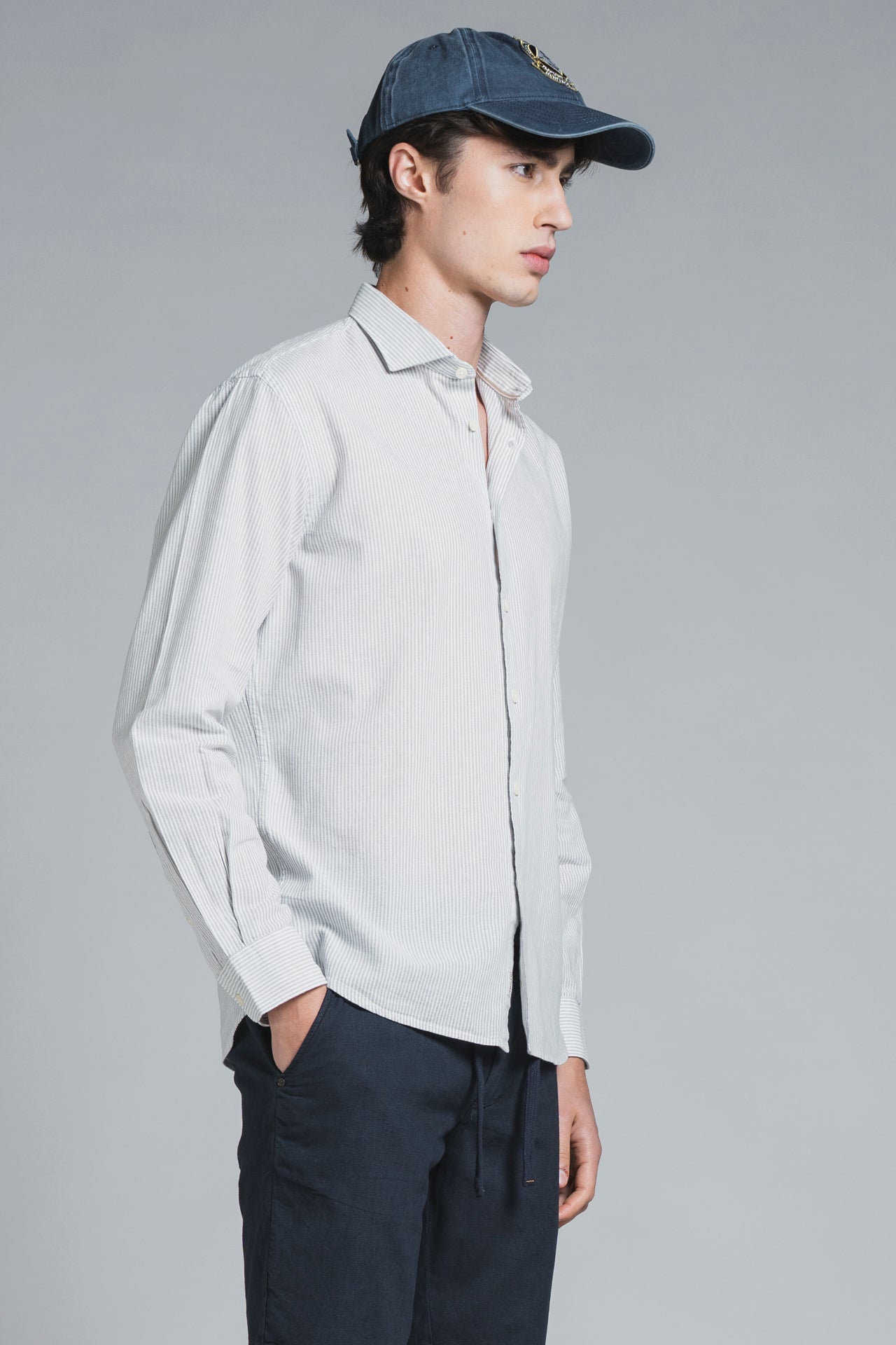 RILEY COLLAR FRENCH MIXED LINEN