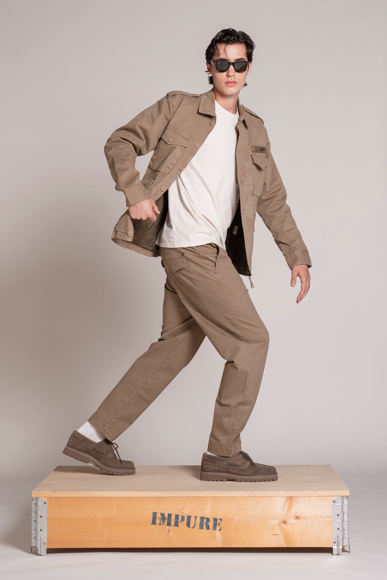 FISHER SAHARIANA JACKET IN TWILL STRETCH