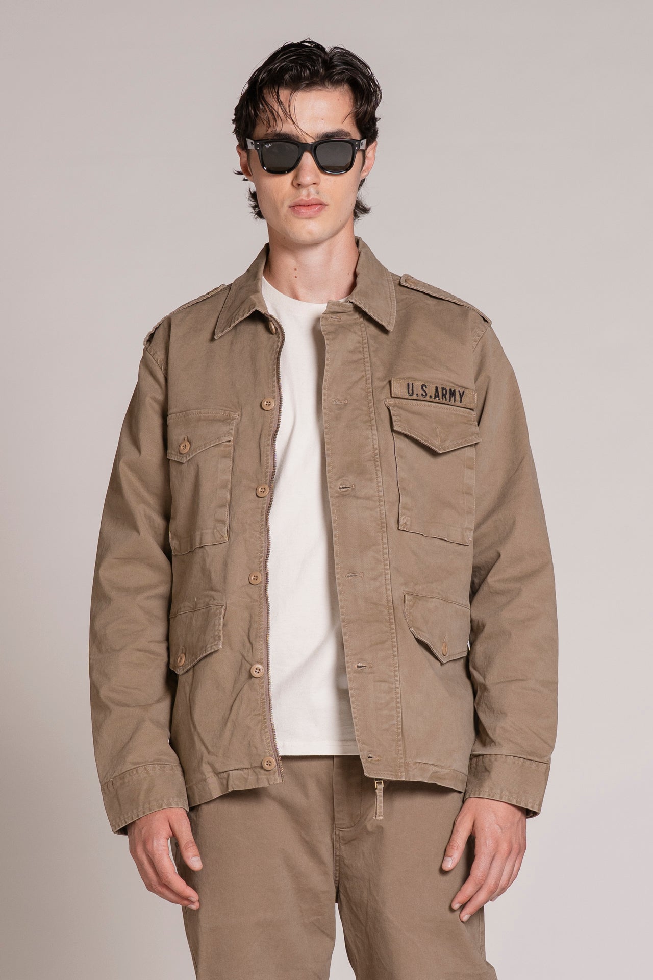 FISHER SAHARIANA JACKET IN TWILL STRETCH