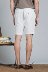 NILS CHINO SHORT IN MIXED LINEN