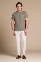 MORRIS T.SHIRT IN PIQUET CON TASCHINO