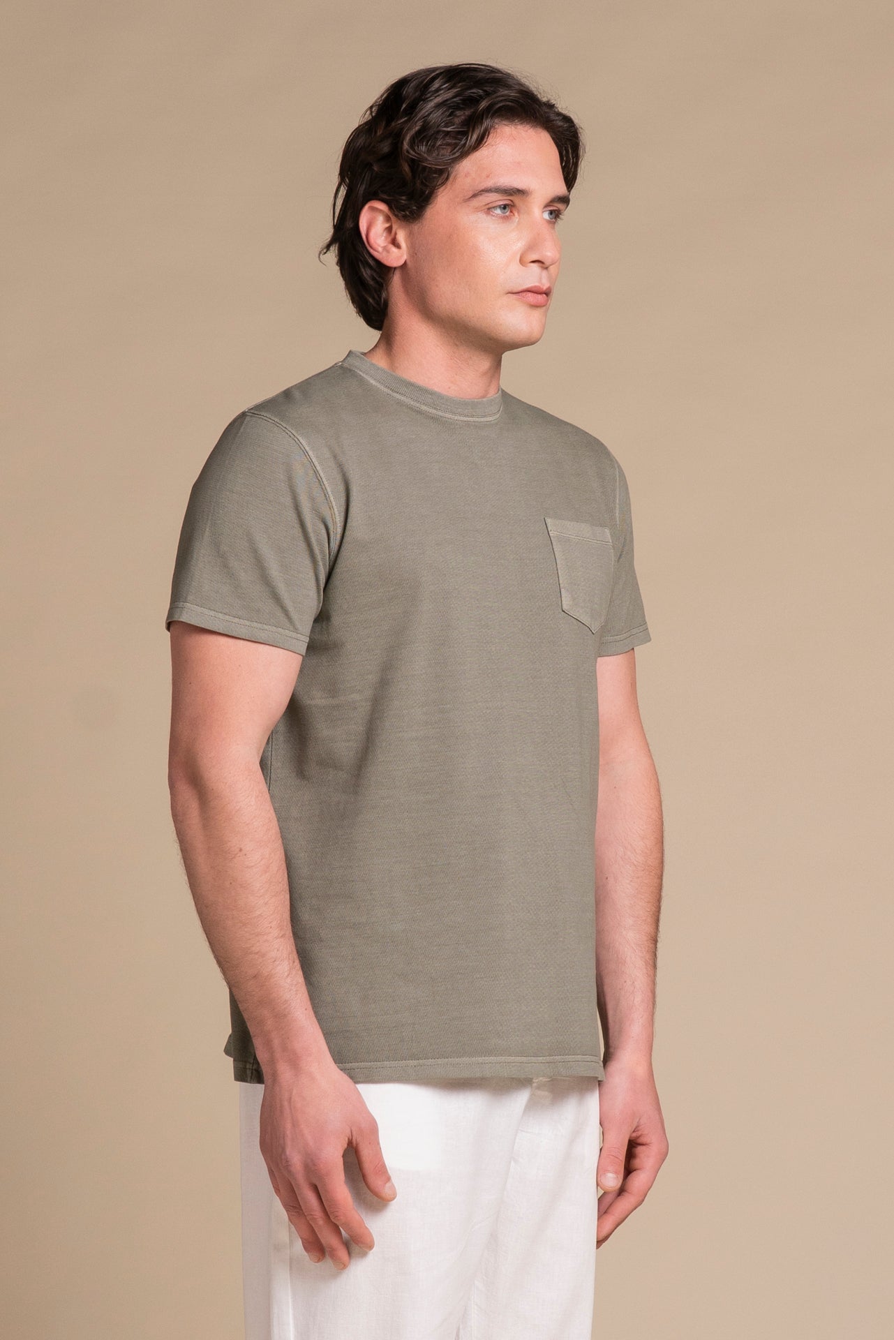 MORRIS T.SHIRT IN PIQUET CON TASCHINO