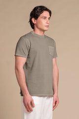 MORRIS T.SHIRT IN PIQUET CON TASCHINO