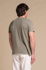 MORRIS T.SHIRT IN PIQUET CON TASCHINO