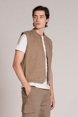 TERRY GILET IN CANVAS