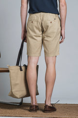 NILS CHINO SHORT IN MIXED LINEN