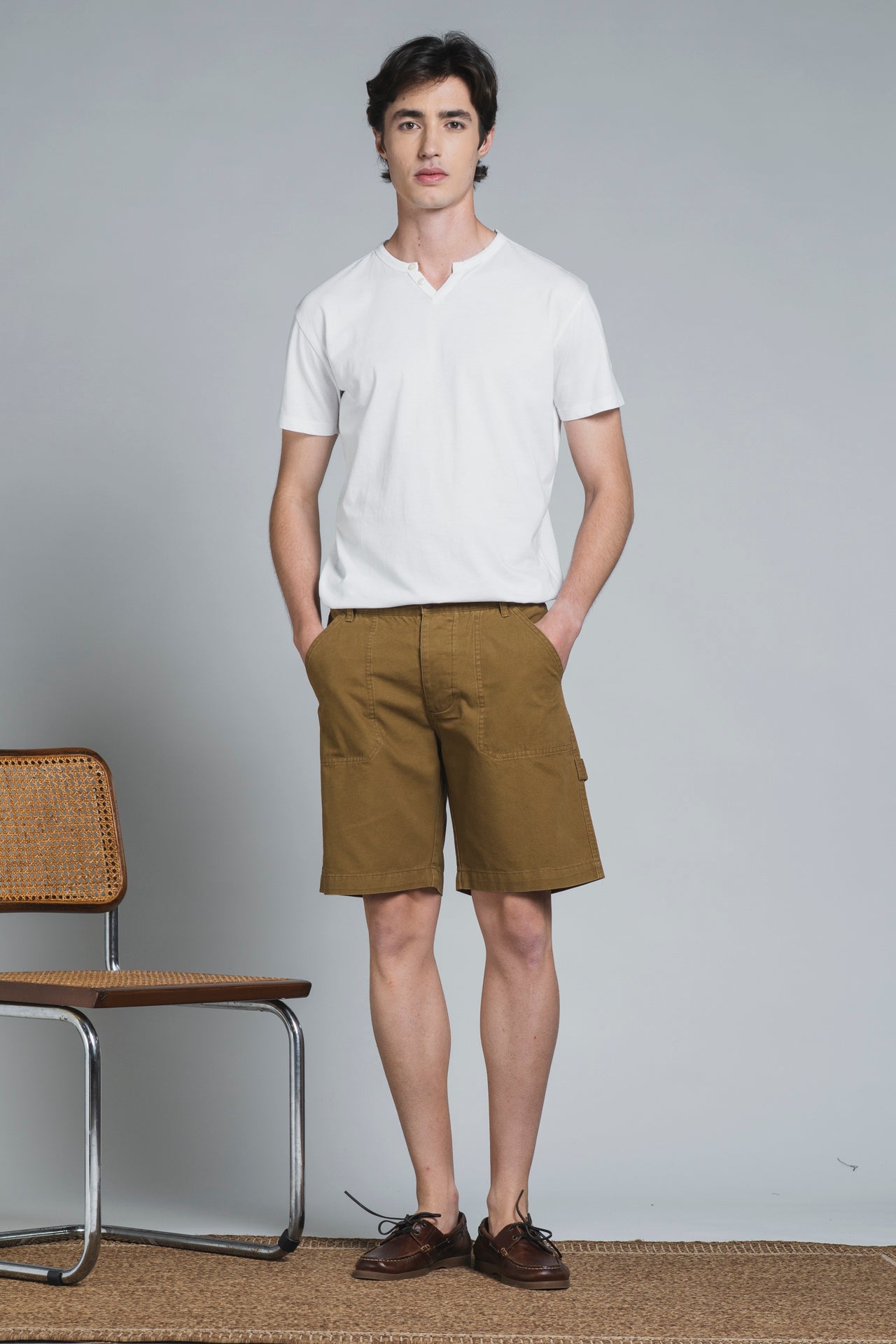 PIERRE CHINO SHORT WOK IN CANVAS