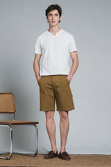 PIERRE CHINO SHORT WOK IN CANVAS