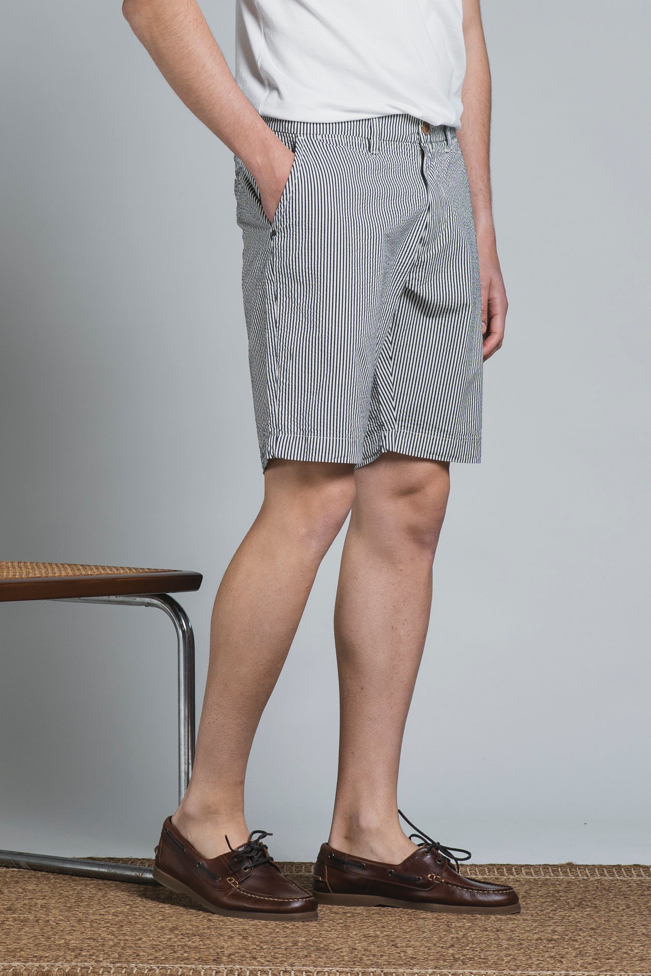 REY CHINO SHORT IN SEERSUCKER