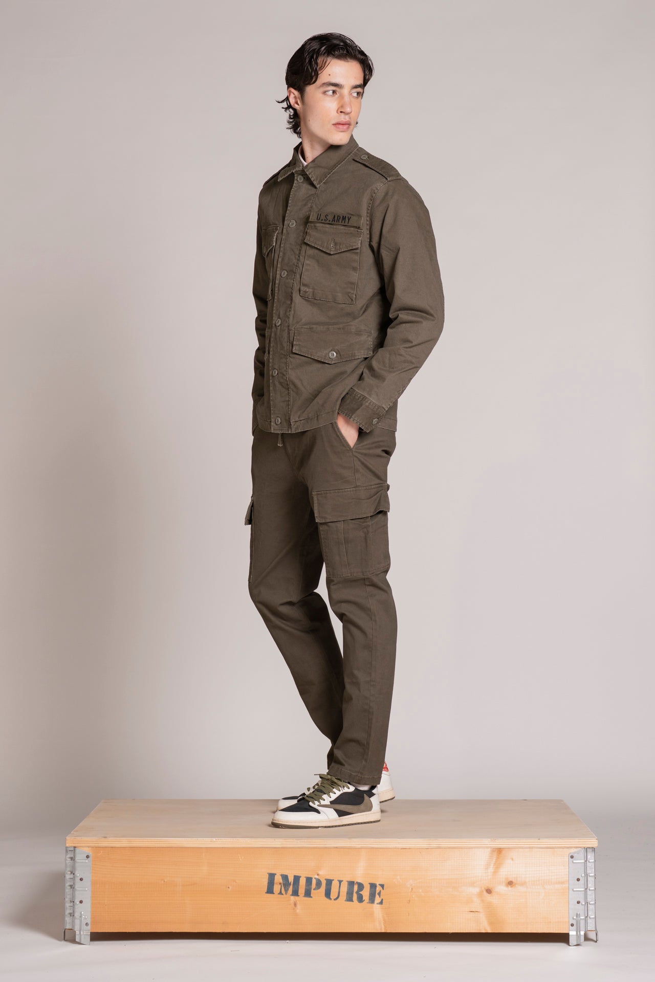 FISHER SAHARIANA JACKET IN TWILL STRETCH
