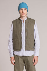 TERRY GILET IN CANVAS