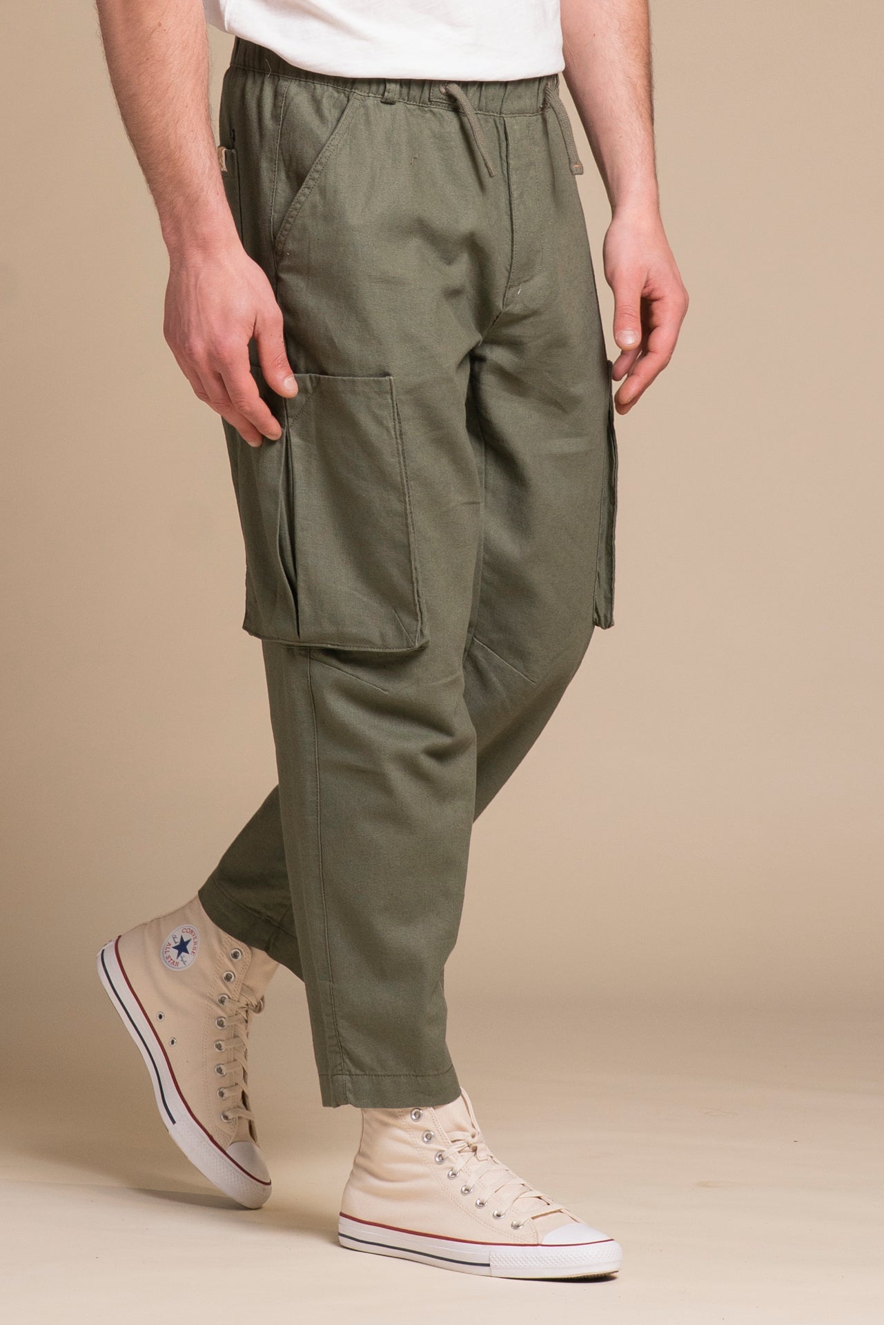 RAMON CARGO LONG MIXED LINEN