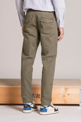MIHARA CHINO LONG IN HERRIGBONE