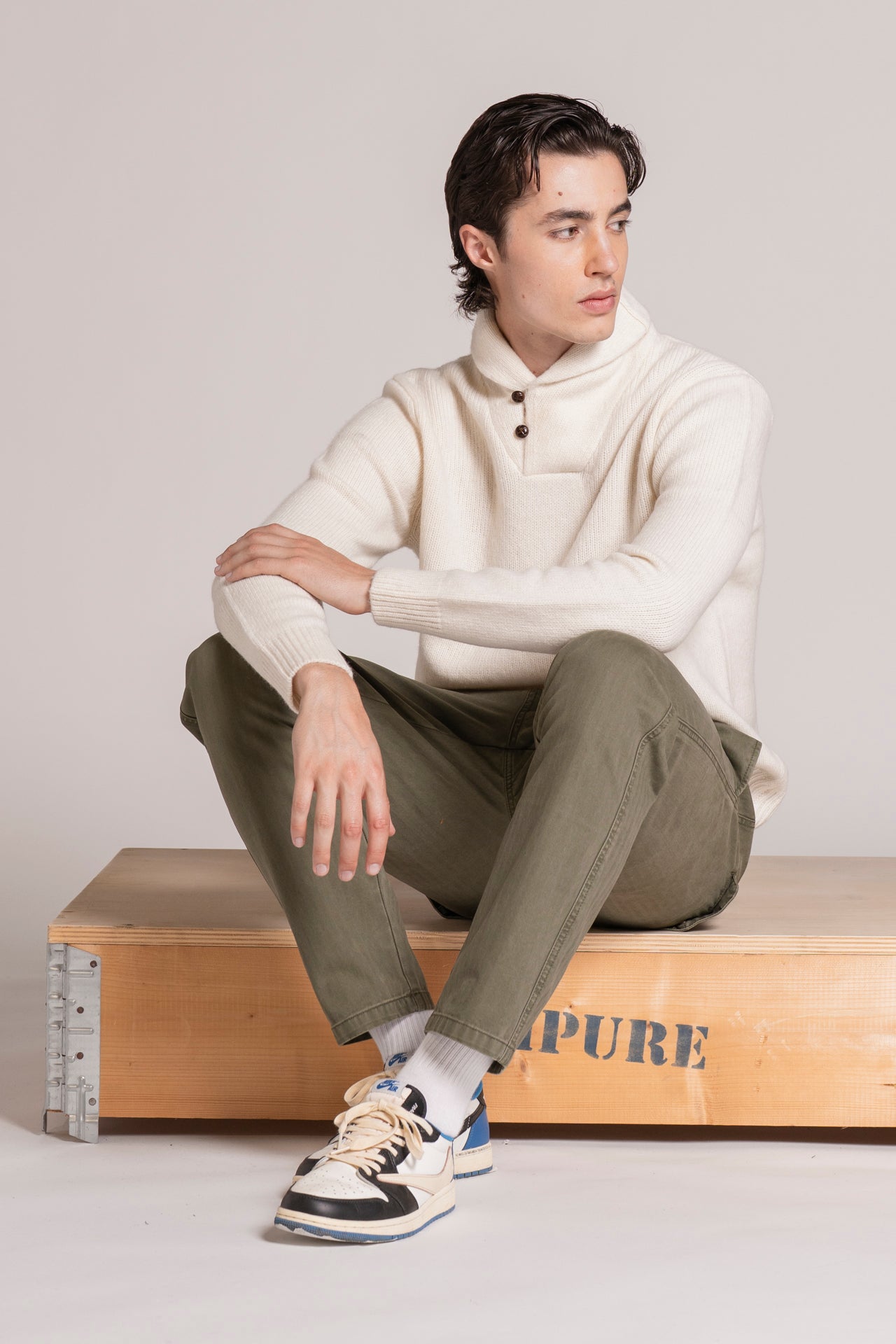 HUDSON SWEATER MIXED WOOL