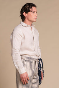 RILEY FRENCH COLLAR IN LINEN