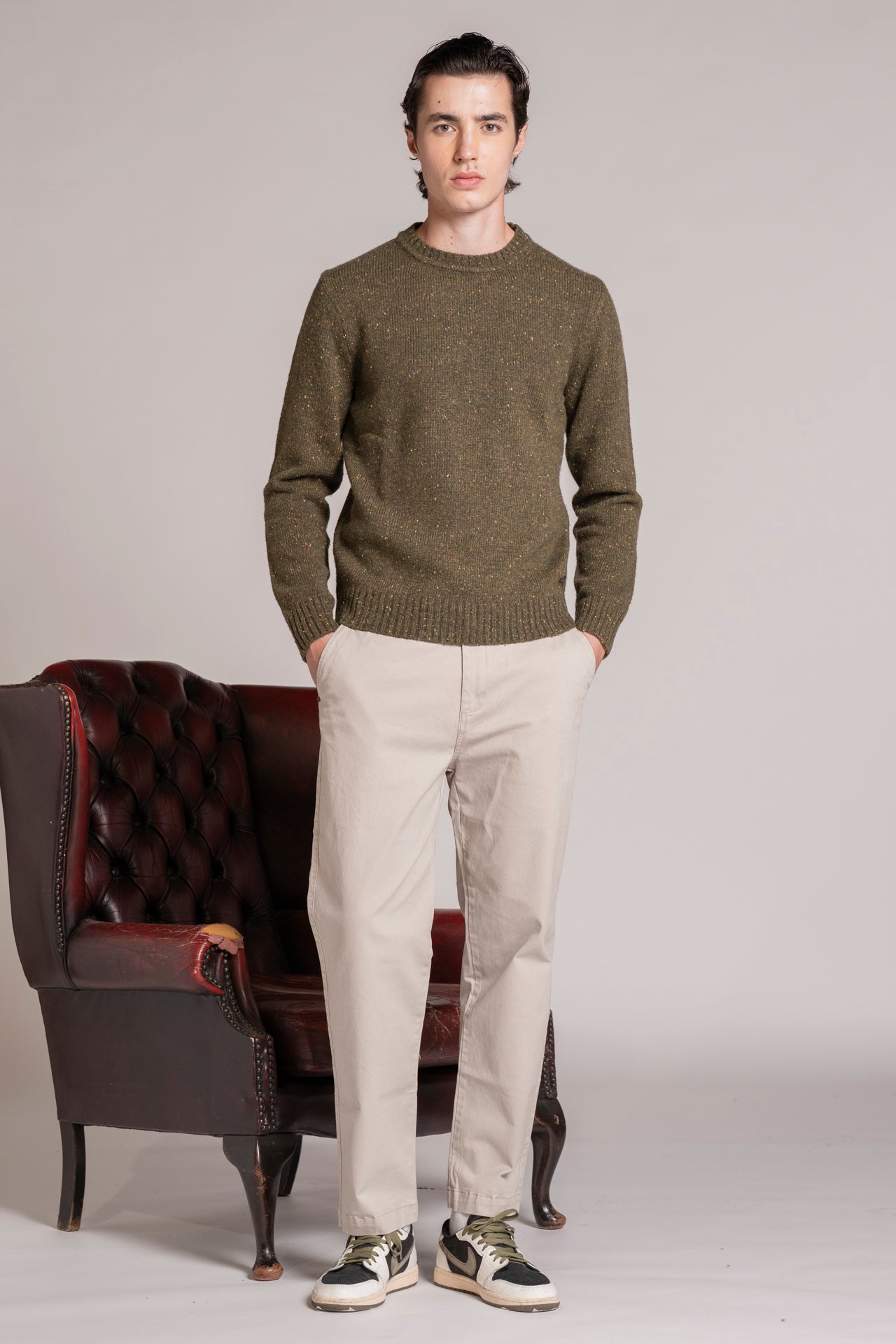 GEORGE SWEATER IN MIXED WOOL