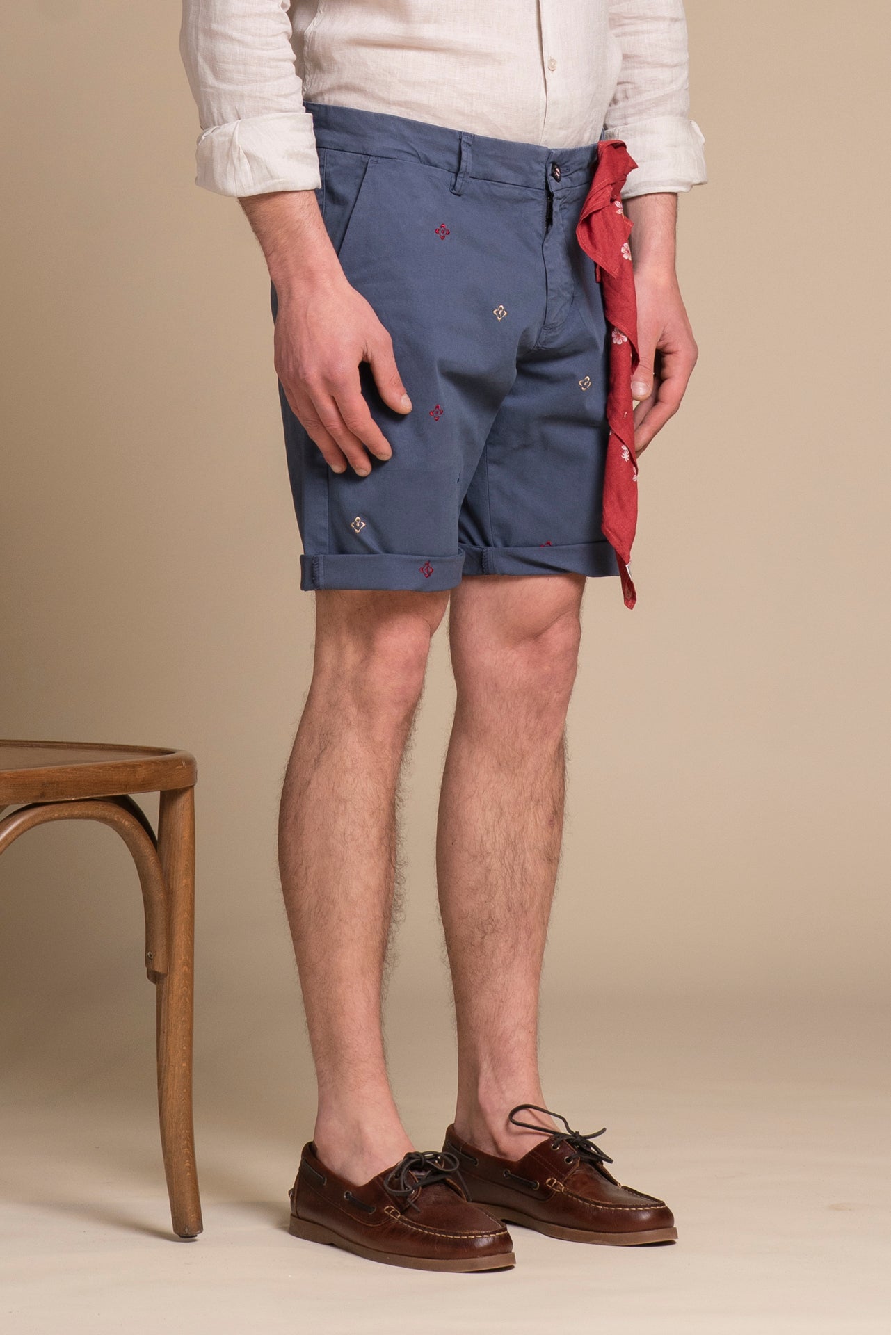 KING CHINO SHORT EMBROIDERY