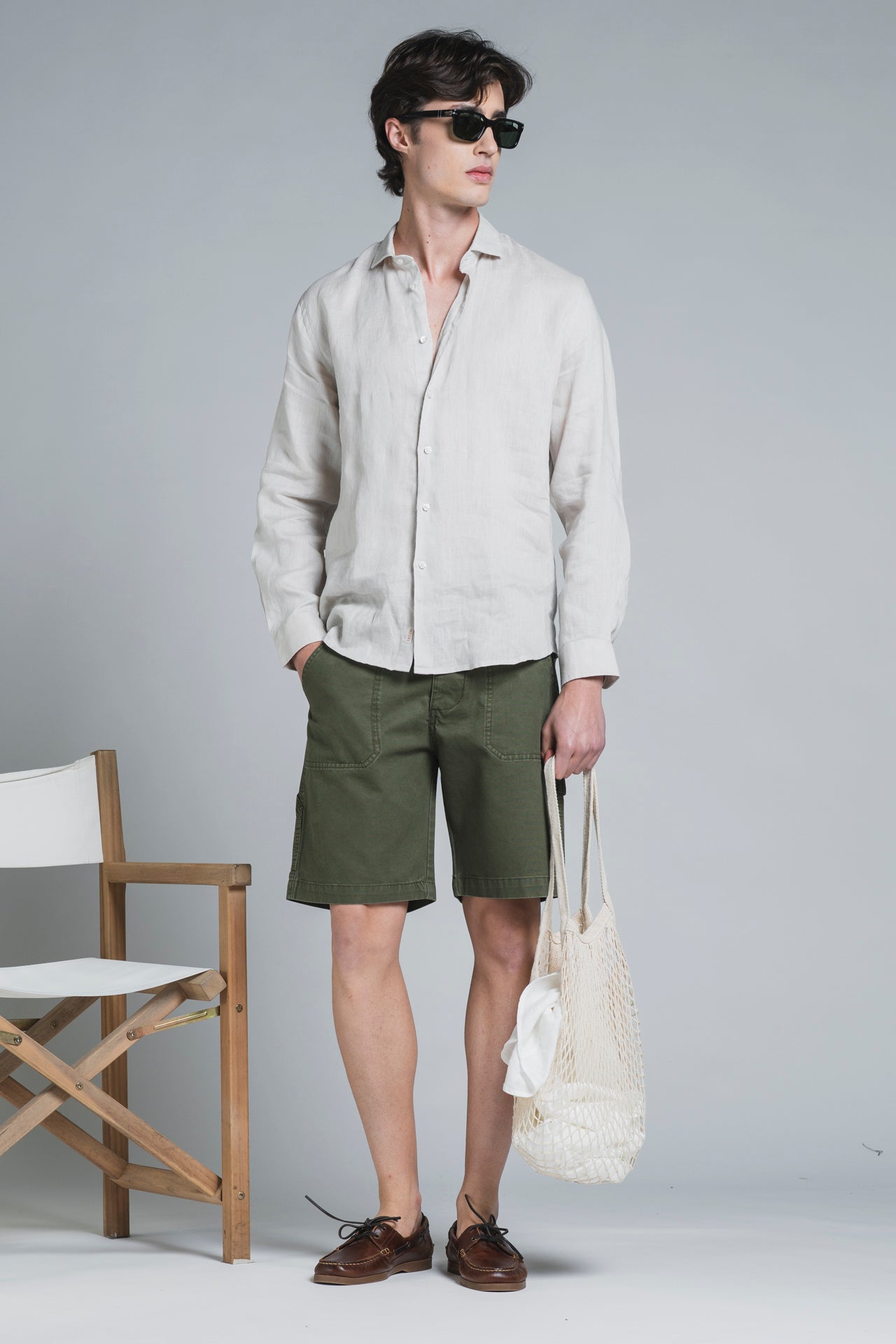 PIERRE CHINO SHORT WOK IN CANVAS