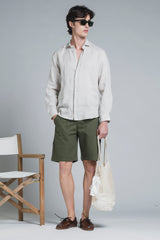 PIERRE CHINO SHORT WOK IN CANVAS