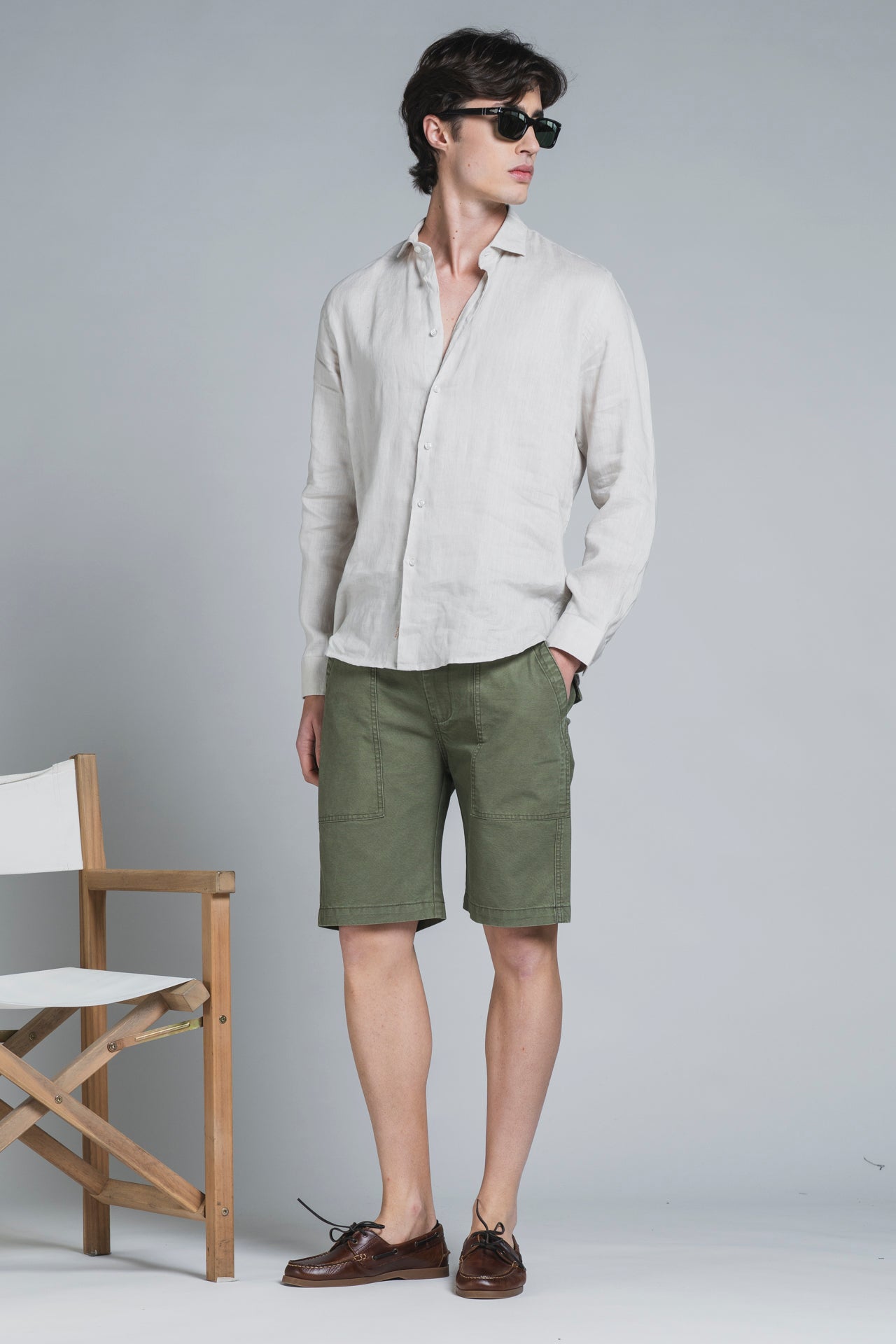 ROSS FATIGUE SHORT IN COTTON SLUB