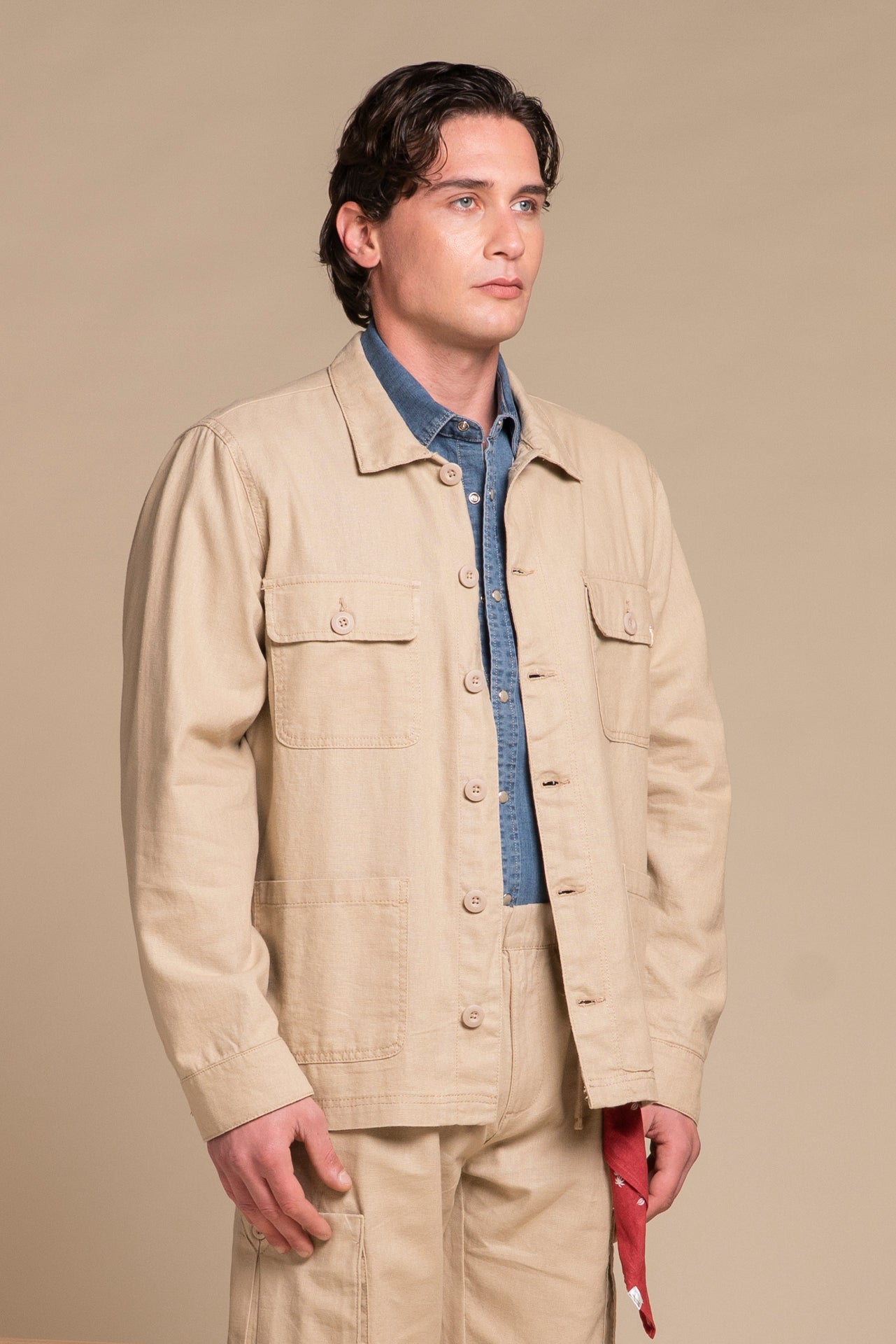 CODY JACKET MIXED LINEN