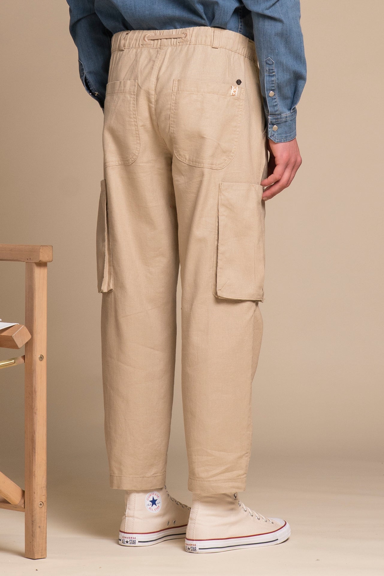 RAMON CARGO LONG MIXED LINEN