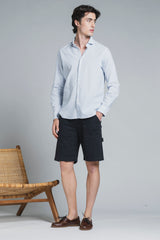 RILEY COLLAR FRENCH MIXED LINEN