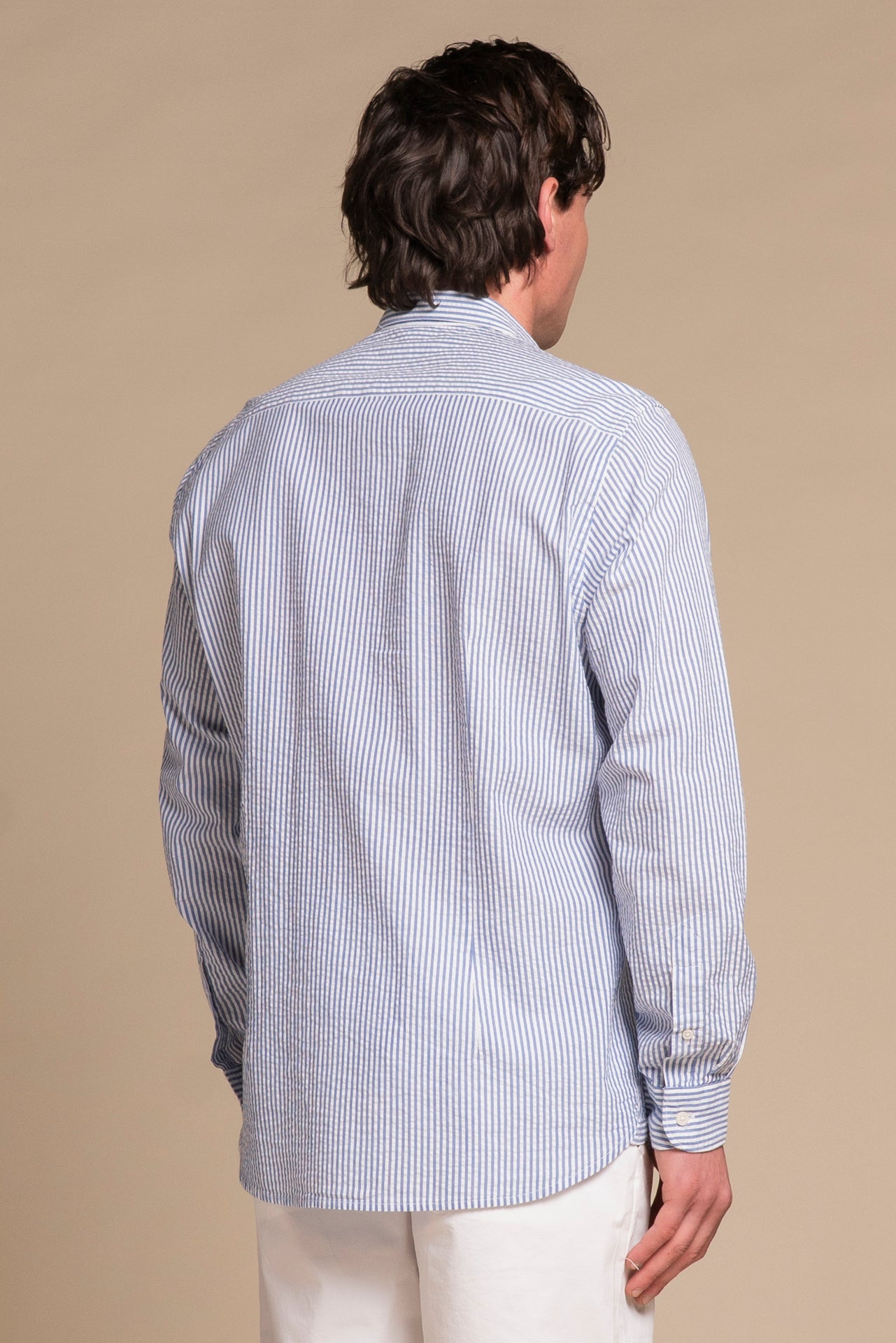 RILEY FRENCH COLLAR IN SEERSUCKER