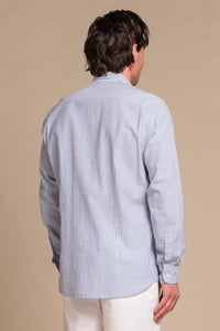 RILEY FRENCH COLLAR IN SEERSUCKER