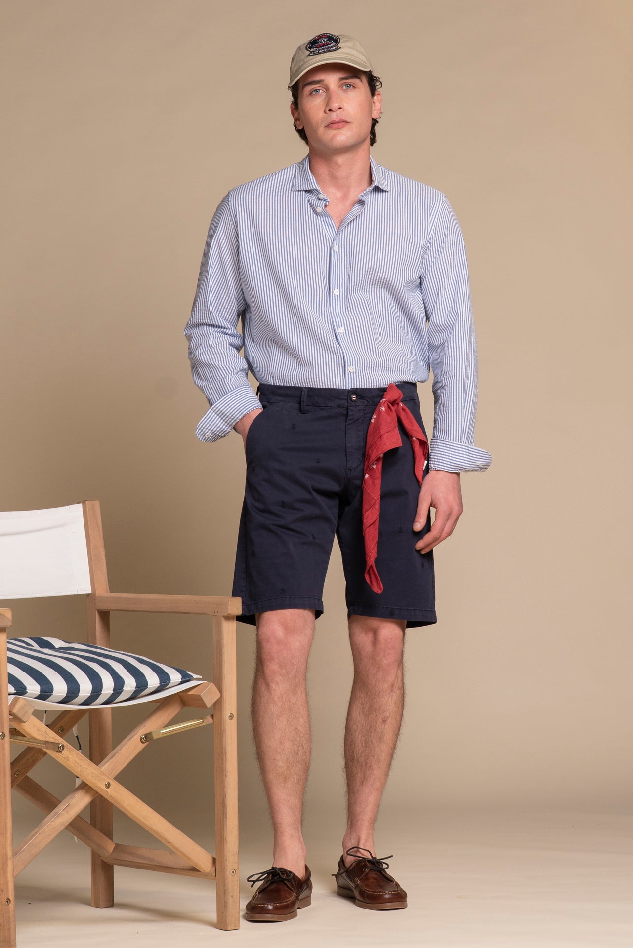KING CHINO SHORT EMBROIDERY 
