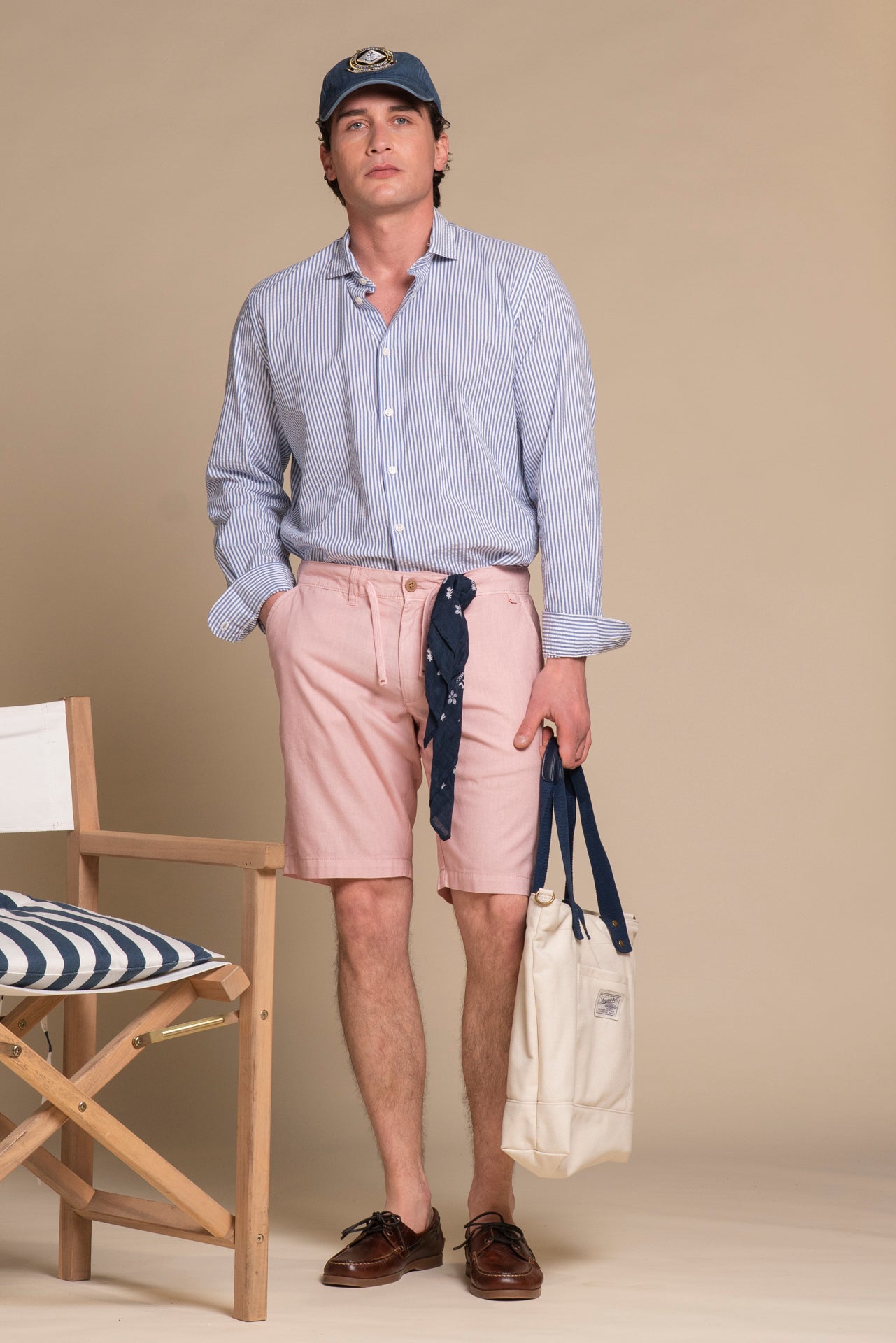 NILS MLN CHINO SHORT MIXED LINEN