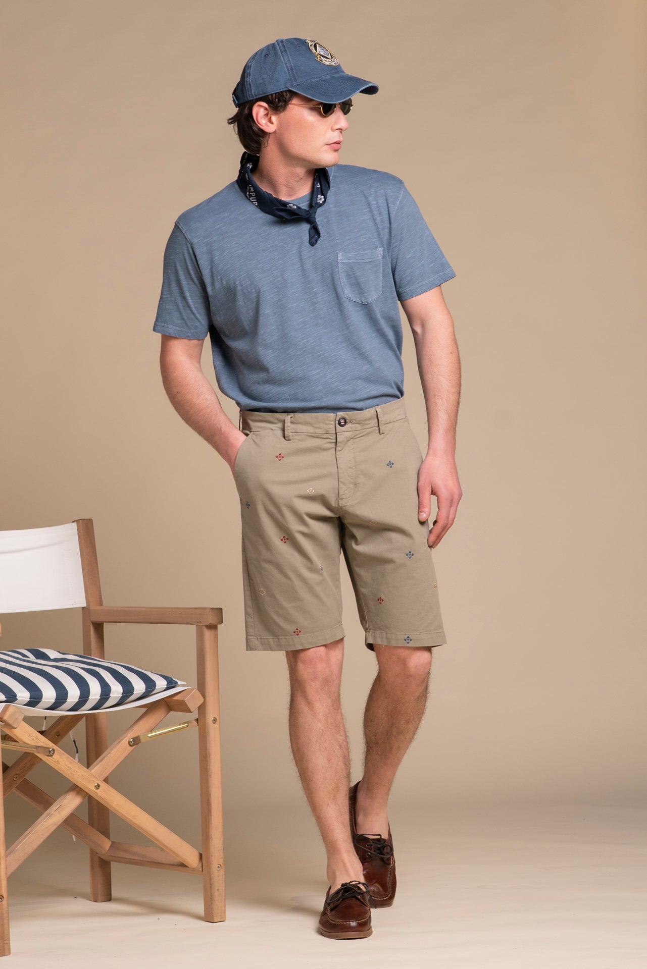 MORRIS T.SHIRT IN JERSEY SLUB CON TASCHINO