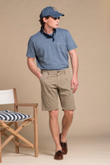 MORRIS T.SHIRT IN JERSEY SLUB CON TASCHINO