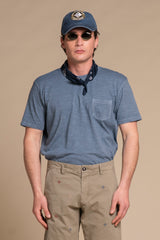 MORRIS T.SHIRT IN JERSEY SLUB CON TASCHINO