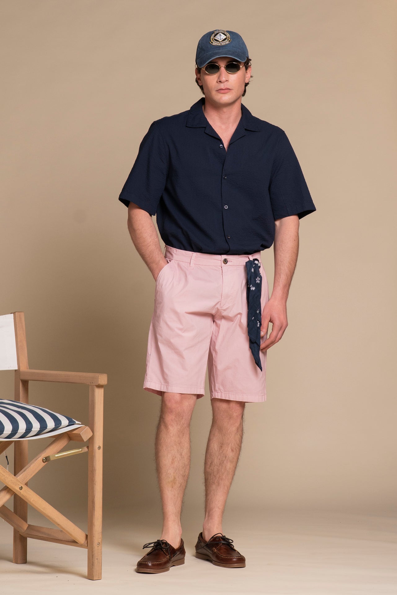 KURT CHINO SHORTS WITH PLEATS