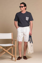 COOPER CARGO SHORT MIXED LINEN