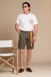 COOPER CARGO SHORT MIXED LINEN